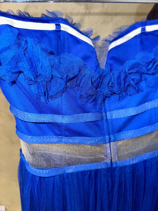 Rochie lunga albastră