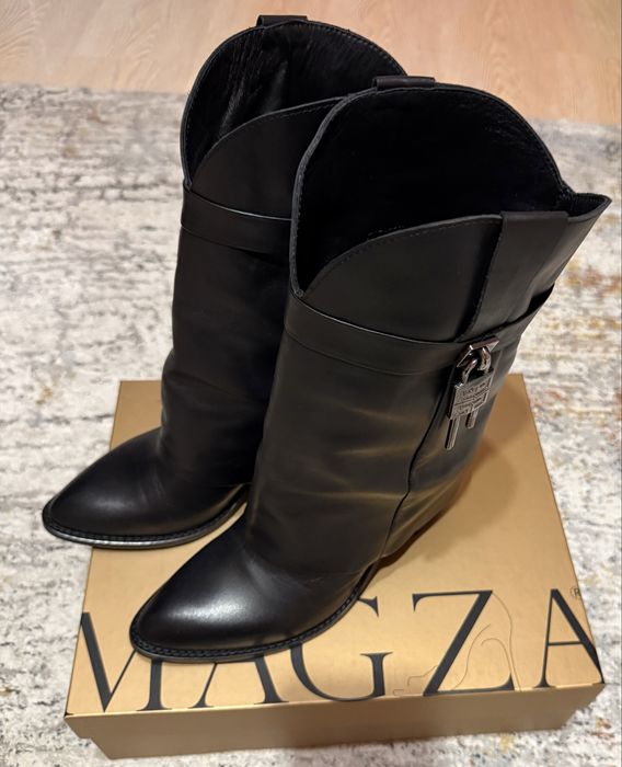 Дамски ботуши от естествена кожа