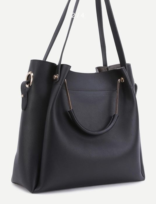 Елегантна черна дамска чанта