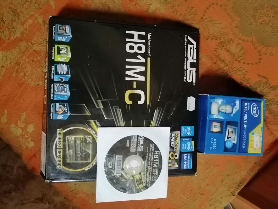 Дъно с процесор Н81М-С/пентиум G3250