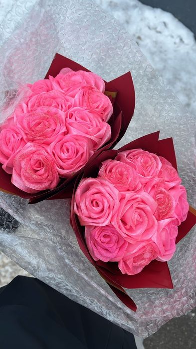 Раушан гулдер(лентадан)