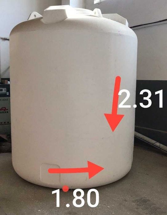 Емкость для воды,Бочка пищевой, от 300л до 35 000л , Bo'chka. ЗАВОД