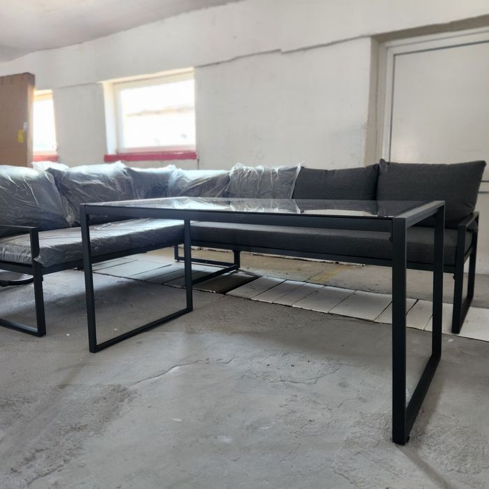 LICHIDARE STOC Set grădină metalic cu masă înaltă