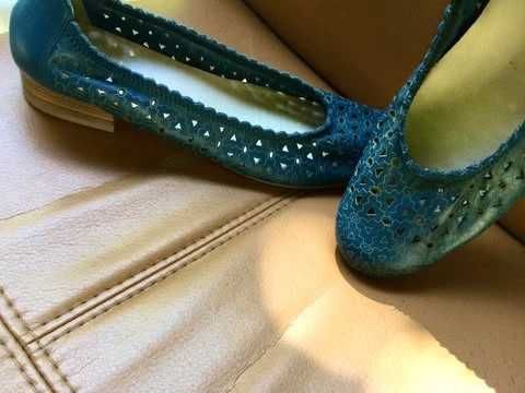 Espadrile din piele naturală ALPINA – mărimea 40