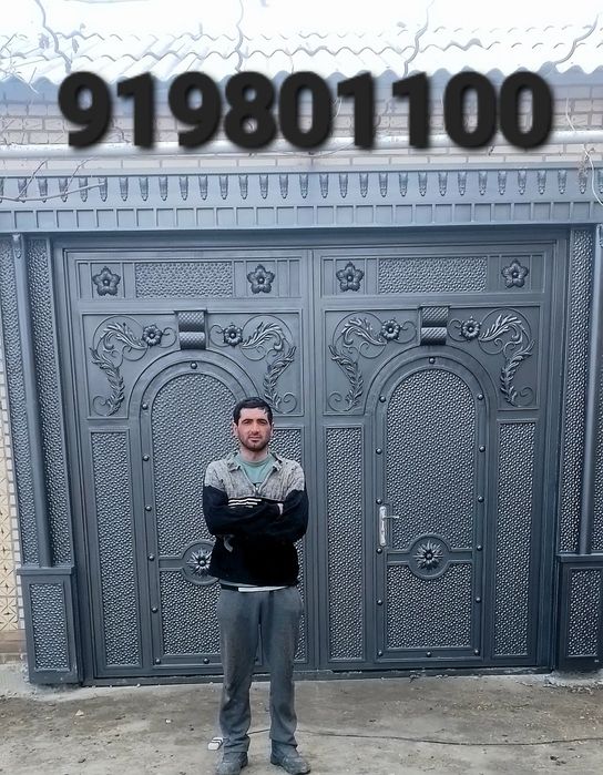 Darvoza temir eshik rishotka  naves yasaymiz svarka xizmati.  Buxoro G