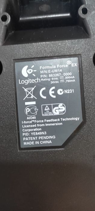 Продам  Продам игровой руль Logitech Formula EXForce EX
