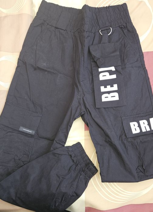 Панталони Pause jeans ,  Кожен черен  панталон Mango, кафяв H&M