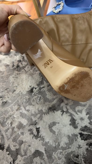 Vând cizme Maro Zara piele naturală 40