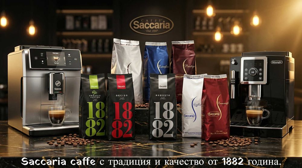 Премиум кафе на зърна Saccaria 100% Arabica