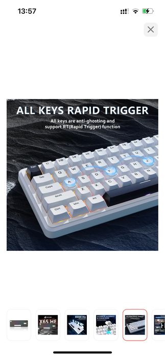 Клавиатура Attack Shark X65 HE черный