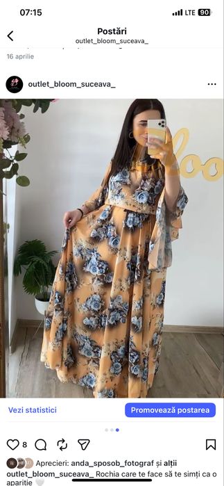 Vand rochita marime universla, care cade frumos pe corp