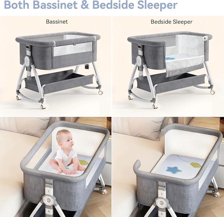 Многофункционално  6в1Бебешко  легло,кошара,люлка