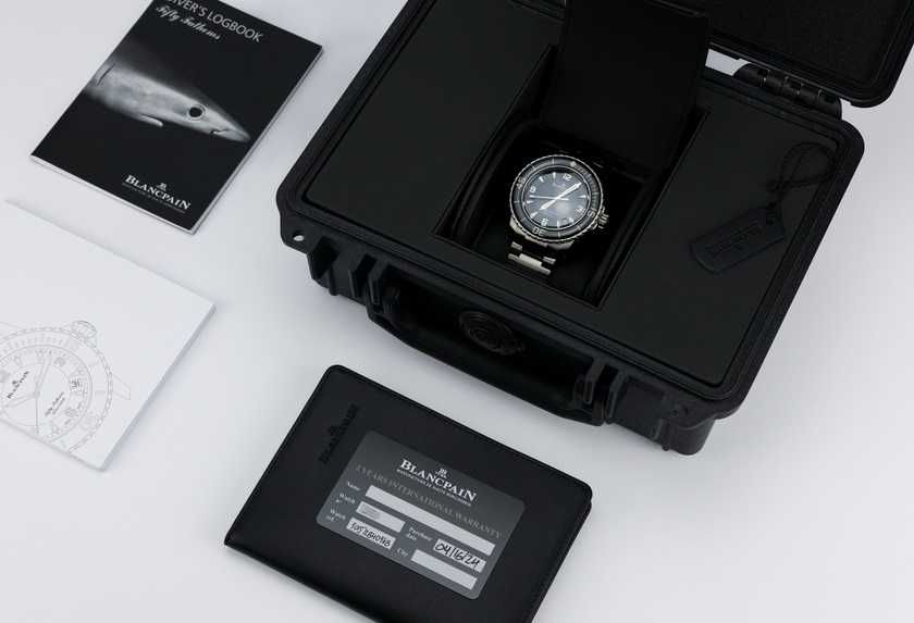 Blancpain Fifty Fathoms Titanium Blue dial 5015 12B40 98B