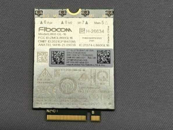 Modul Card 4G (5G) HP Elitebook Fibocom L860 Intel XMM 7560R Lte A Pro
