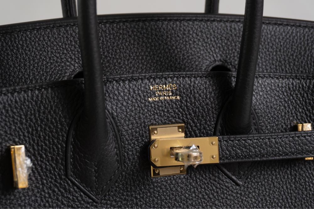 Hermès Birkin 25 Togo Noir Gold Hardware