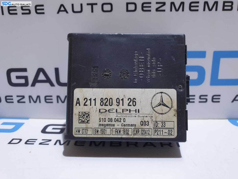 Unitate Modul Calculator Alarma Antifurt Mercedes Clasa C Class S203 2004 - 2007 Cod A2118209126 [LR0516]