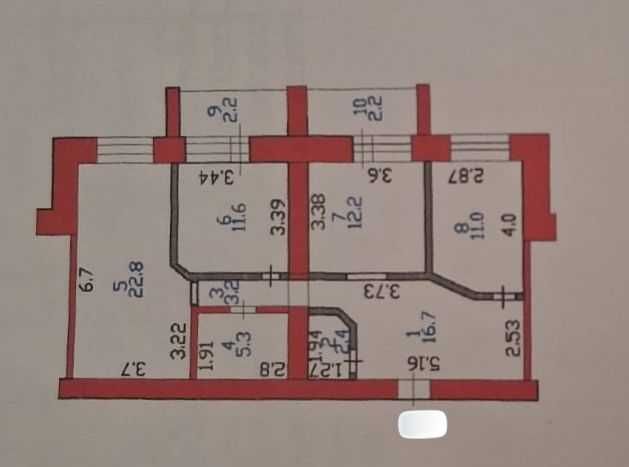 Продам 3 ком квартира РН ДСР