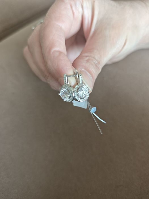Серьги серебро 925 пробы