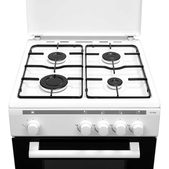 Aragaz VORTEX 4 arzatoare Gaz 50 cm alb NOU (Nefolosit)