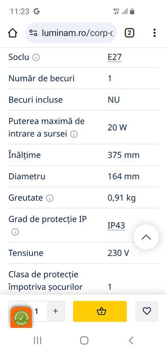 Vand 3 felinare de grădină !