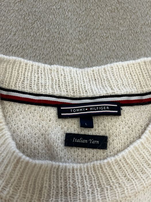 Pulover mix lana Tommy Hilfiger colectia “Tommy League”