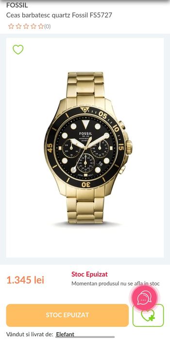 Ceas fossil ca nou