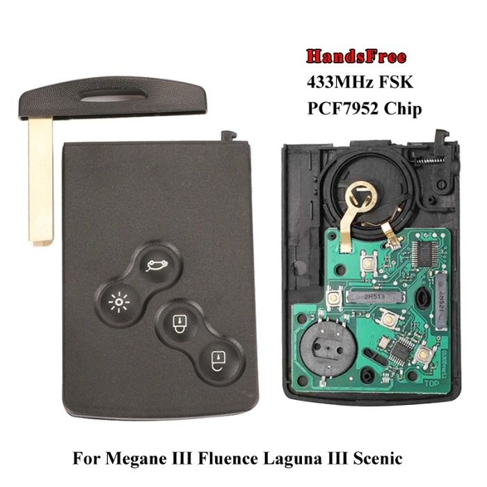 Card Cartela Renault Megane Clio Laguna Espace Velsatis programabil