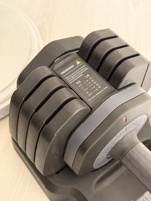 Gantera reglabilă 6,5–24,5 kg (55 lb) cu suport – reglare rapidă