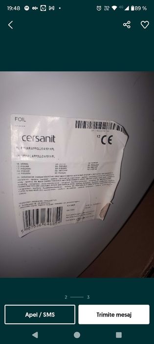 Pisoar apolo. 101 complet robinet și sifon!