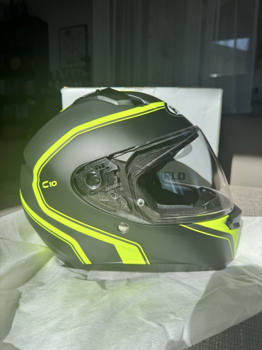 Casca moto HCJ Ellie C10 / hi-viz / marime S