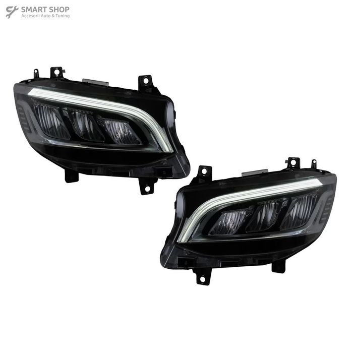 Faruri Full LED Mercedes Sprinter W907 W910 Halogen (2019-2027) Negru