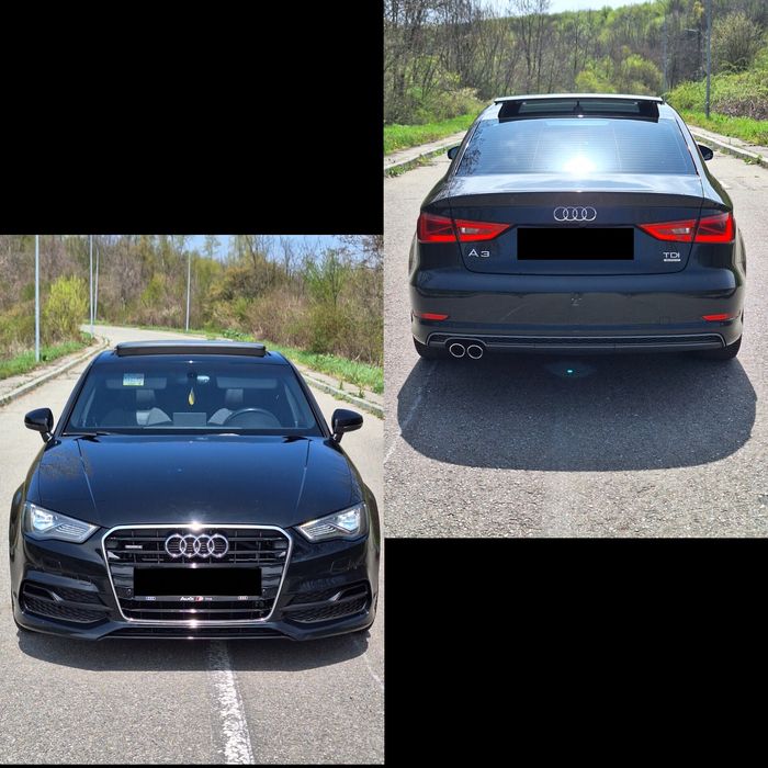 Audi A3 sedan 3xSline , quattro, webasto, trapa, matrix, b&o