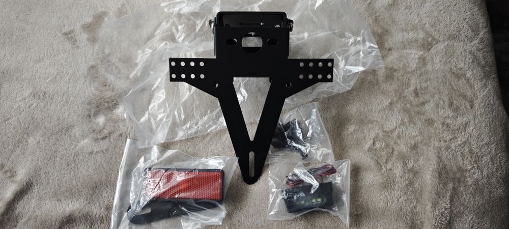Suport număr moto cu lampa