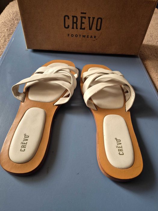 Sandale tip șlapi (slide) Crevo Busy, pentru dama, piele naturala, 41
