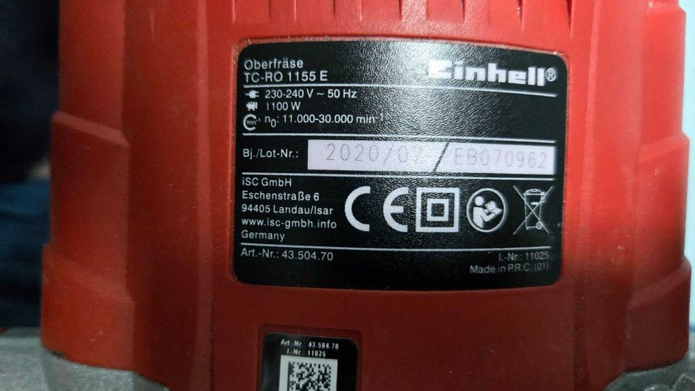 Оберфреза Einhell