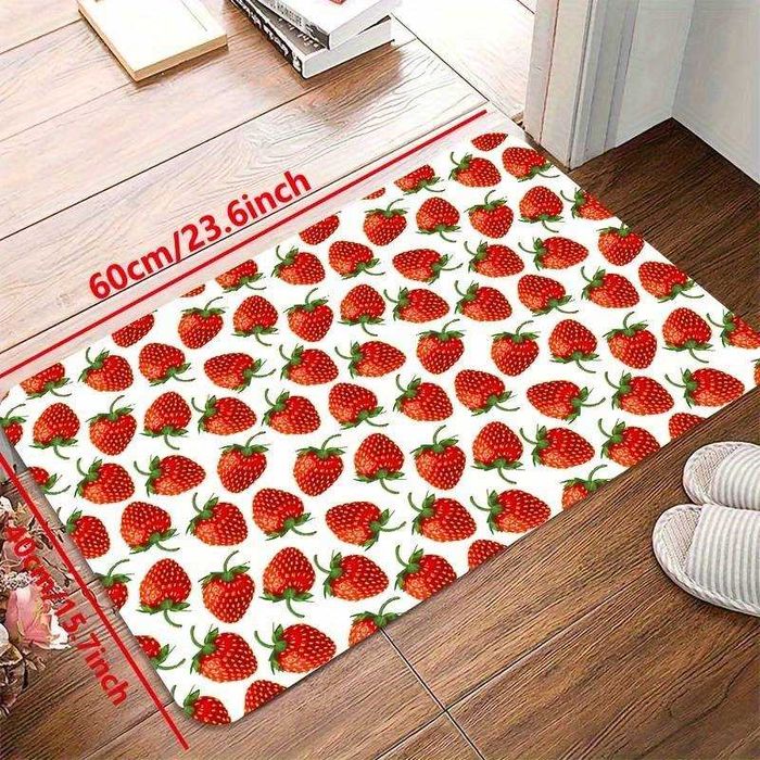 Килим с принт на ягоди