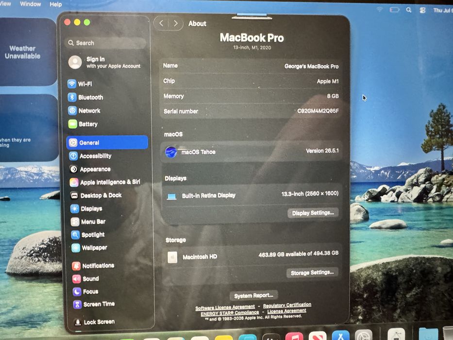 MacBook Pro 13’ M1 512GB