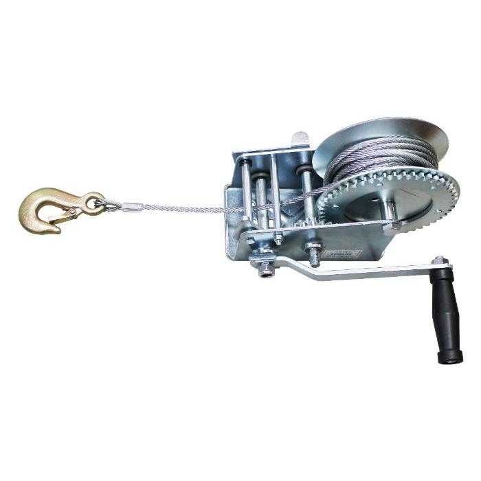 Ръчна лебедка с метално въже 2500LBS 1100 кг