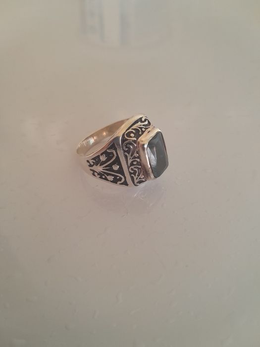 Кольцо мужское серебряное. Перстень.