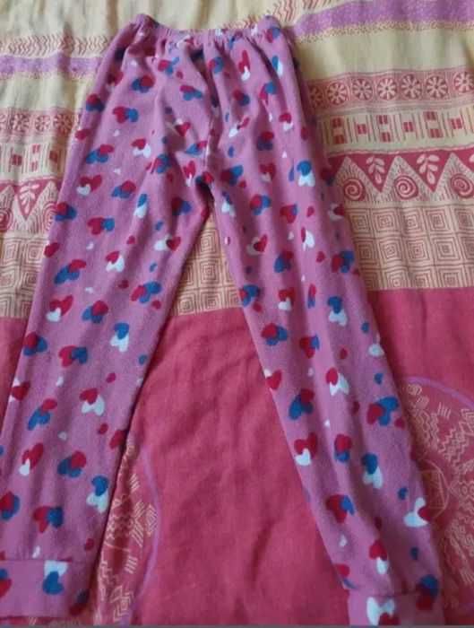 Set pantaloni fete 128/134,cadou o jucarie