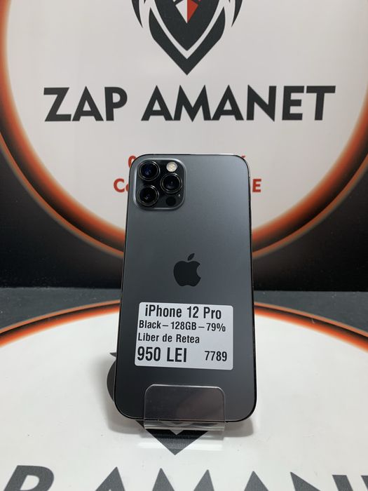 Zap Amanet Vitan - iPhone 12 Pro - Black - 128Gb - 79%