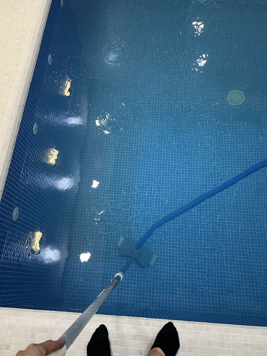 Мойка бассейнов установка фильтров замена песка