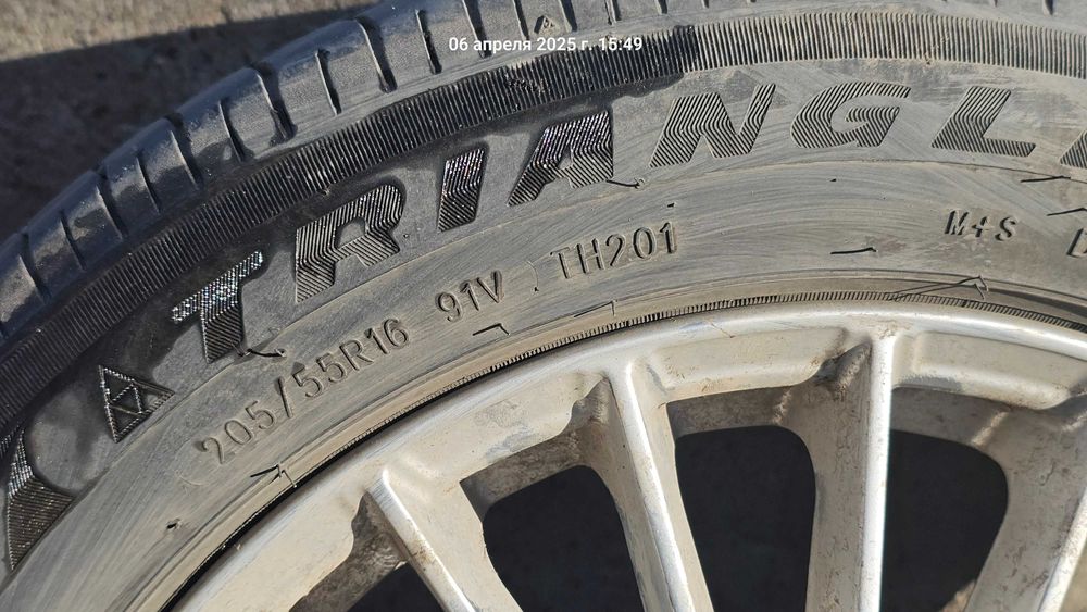 Продам Диски с резиной Triangle 205/55 R16