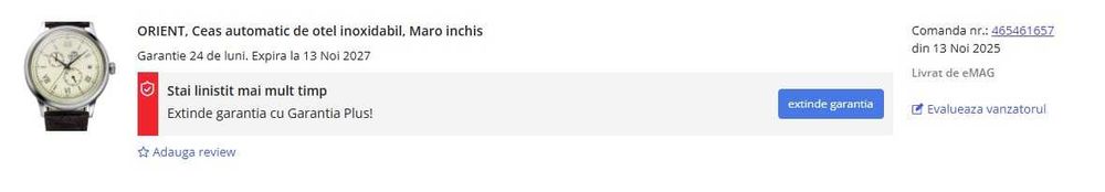 Ceas Orient Bambino Automatic RA-AK0702Y-oferta ianuarie 2026!