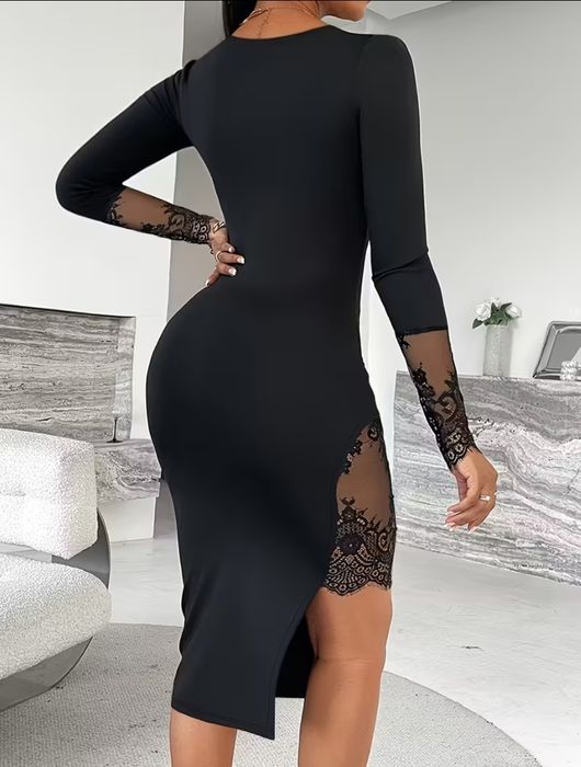 Дамска рокля с дантела