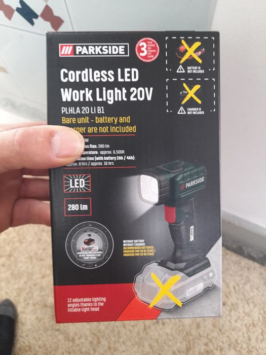 Lanterna 20 v , led 280 lm