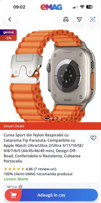 Curea apple noua portocalie f