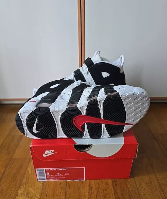 Adidasi Nike Uptempo Scottie Pippen White&Black