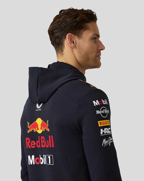 Red Bull Racing F1 Teamline Hoodie - Оригинален мъжки суитшърт