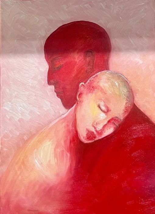 Pictura in ulei pe panza - “Vulnerabilitate” 46x33cm